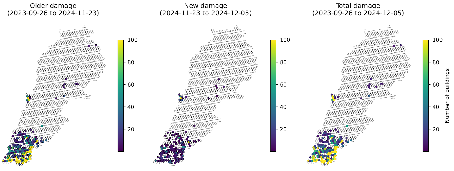 Count of likely damaged or destroyed buildings