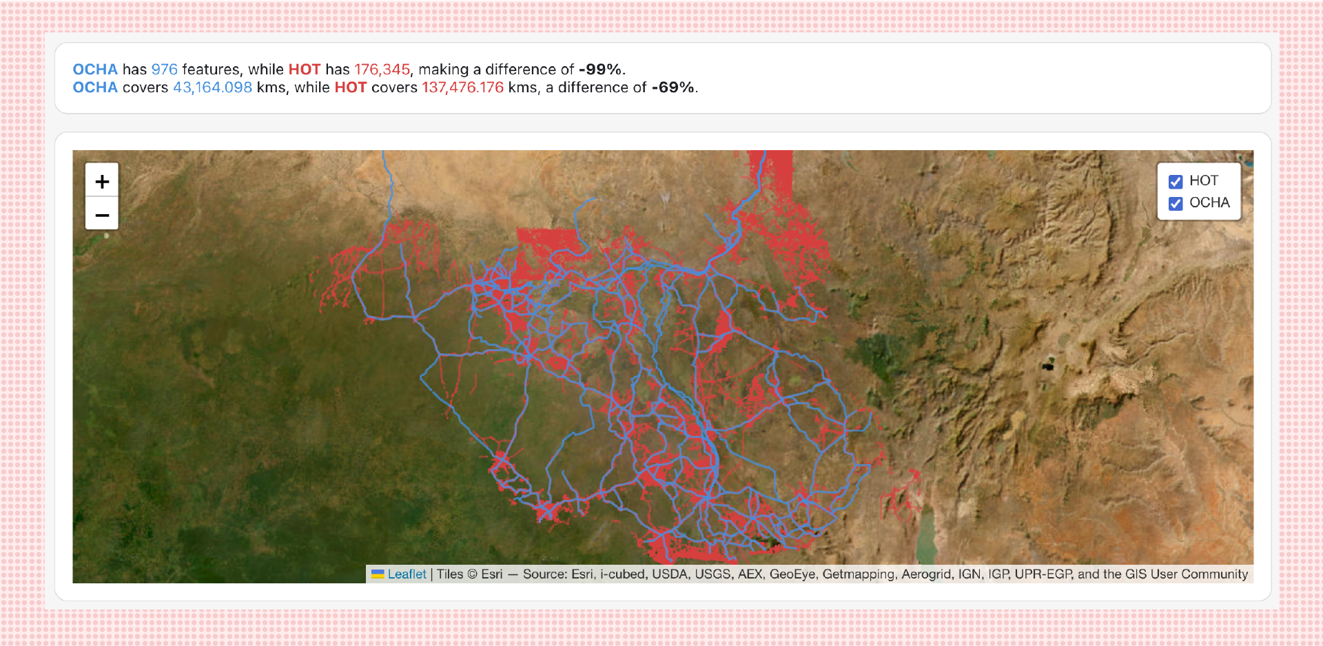 Example of increased data quality in OpenStreetMap building footprints in Gaza B